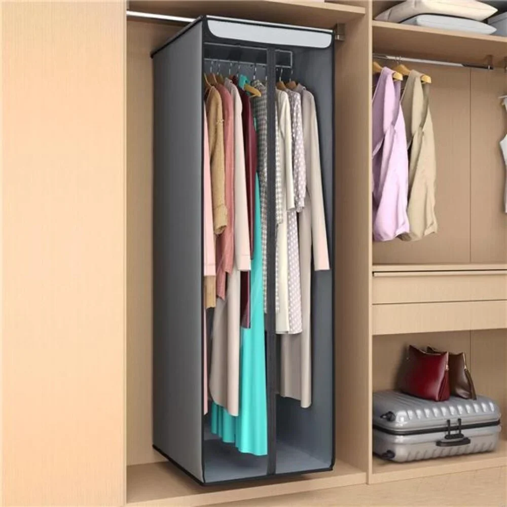 Hanging garment bags 54 inch clothes storage closet organizer dustproof clear wi